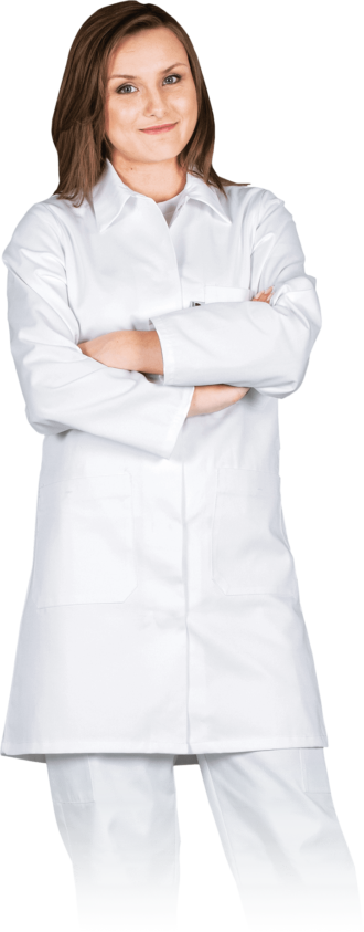 Ženski medicinski plašč HCL 230 g