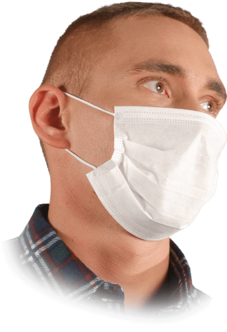 Higienske maske 100 kosov SMART, bele