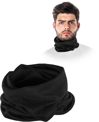Črn tubasti šal BAND