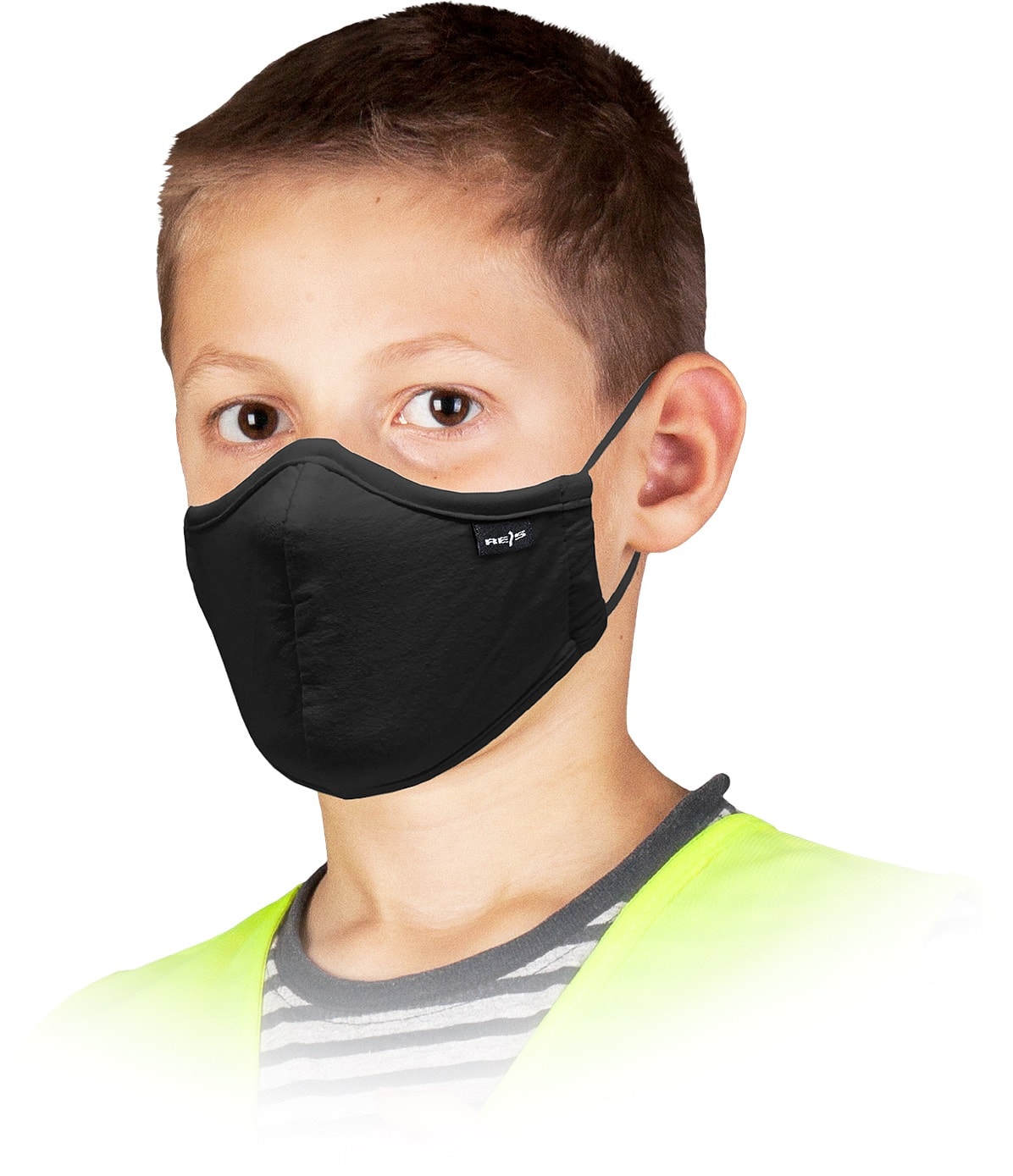 Otroška higienska maska iz bombaža, trislojna, SAFER BLACK, 10 kosov Otroška higienska maska iz bombaža, trislojna, SAFER BLACK, 10 kosov