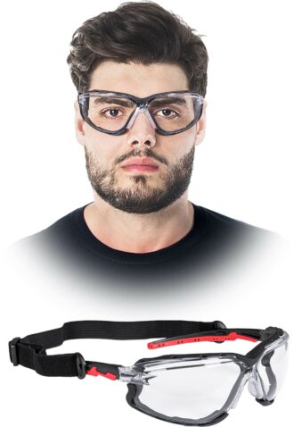 Prozorna zaščitna očala VERMONT CLEAR FT z elastiko