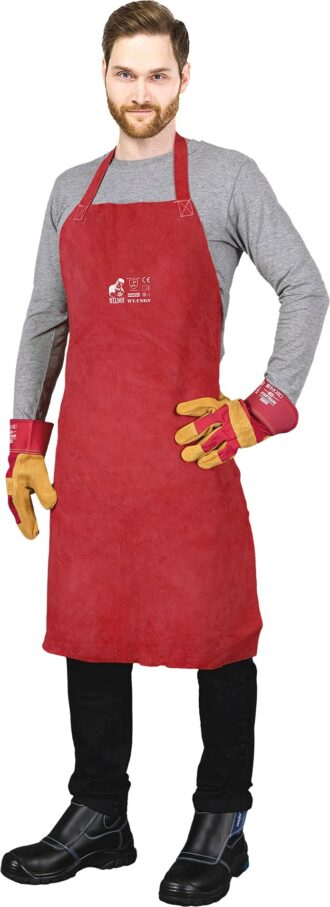 Usnjeni delovni predpasnik za varilce WELD RED 60 x 90 cm