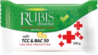 Trdno antibakterijsko milo RUBIS 100 g
