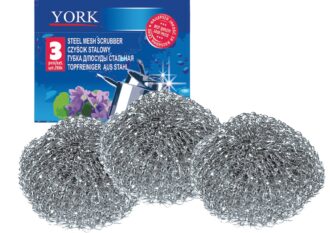 Kovinske gobice za posodo YORK, 3 kosi