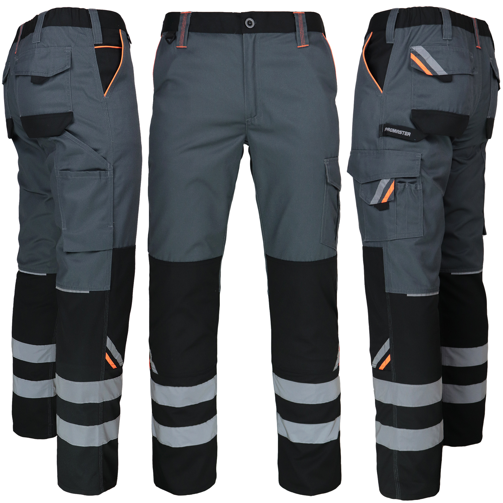 Delovne hlače do pasu PRO GREY REFLEX Delovne hlače do pasu PRO GREY REFLEX
