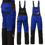 Delovne hlače z naramnicami PRO BLUE DUAL