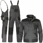 Delovni komplet z naramnicami FORCE GREY