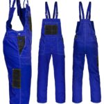 Delovne hlače z naramnicami SMART BLUE