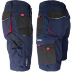 Delovne kratke hlače PROFI NAVY RED 2.0