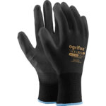 Pomočene delovne rokavice REPO OX BLACK