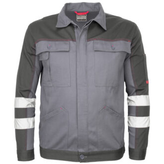 Bombažna delovna jakna DELUX REFLEX GREY