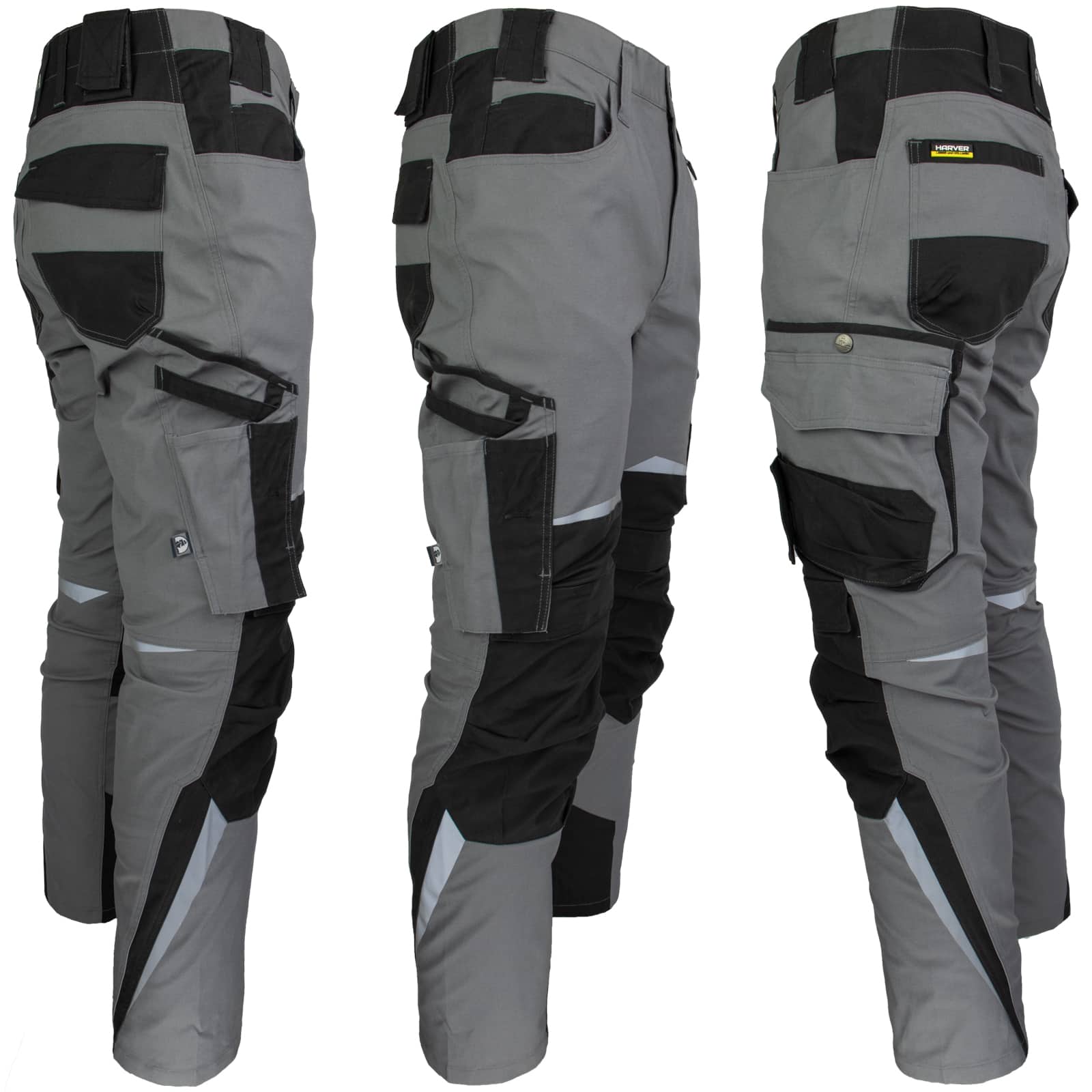 Bombažne delovne hlače z elastanom HARVER AIR GREY Bombažne delovne hlače z elastanom HARVER AIR GREY