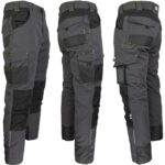 Trpežne delovne hlače BUILDER BLACK