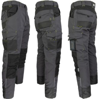 Trpežne delovne hlače BUILDER BLACK