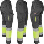 Odsevne hlače z elastanom MANNLAND HIVIS BLACK