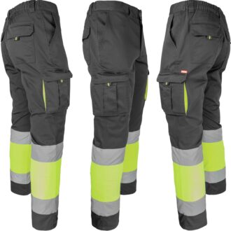 Odsevne hlače z elastanom MANNLAND HIVIS BLACK