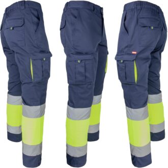 Odsevne hlače z elastanom MANNLAND HIVIS NAVY