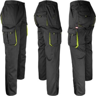 Ženske delovne hlače z elastanom FRAULAND BLACK
