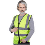 Odsevni telovnik z zadrgo ALEXIS MESH