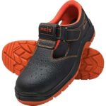 Usnjene delovne sandale ALFASAN COOL ORANGE SB