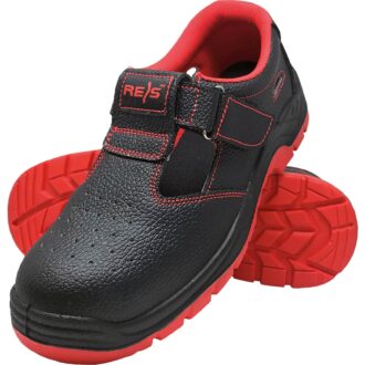 Usnjene delovne sandale ALFASAN COOL RED SB