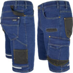 Delovne džinske kratke hlače iz elastičnega materiala JEANS STRETCH BLUE