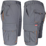 Delovne kratke hlače z elastanom MANNLAND GREY ORANGE