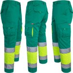 Odsevne hlače z elastanom MANNLAND HIVIS GREEN