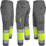 Odsevne hlače z elastanom MANNLAND HIVIS GREY