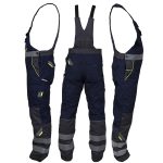 Zimske delovne hlače z naramnicami PRO NAVY REFLEX