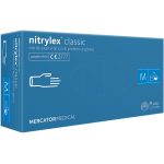 Diagnostične nitrilne rokavice, 100 kosov, MERCATOR Nitrylex® BASIC, brez pudra