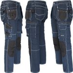 Delovne džinske hlače iz elastičnega materiala JEANS WORK BLUE