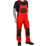 Delovne hlače z naramnicami SMART RED 2.0