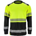 Odsevna delovna majica z dolgimi rokavi IGUANA BLACK