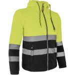 Ženski odsevni pulover iz flisa s kapuco MANTIS HOOD YELLOW
