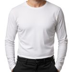 Delovna majica ALFA WHITE 170 g z dolgimi rokavi
