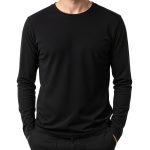 Delovna majica ALFA BLACK 170 g z dolgimi rokavi