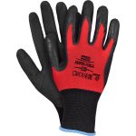 Delovne rokavice, pomočene v lateksu RICK FOAM RED