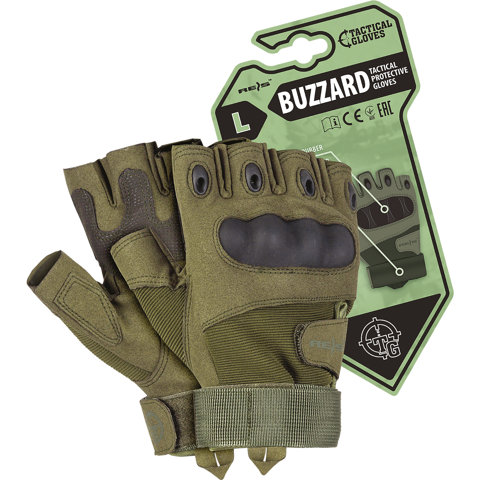 Taktične rokavice brez prstov Tactical Gloves BUZZARD Taktične rokavice brez prstov Tactical Gloves BUZZARD