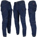 Delovne elastične kavbojke JEANS TECH BLUE